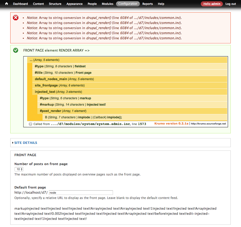 Drupal render array modified before rendering #2