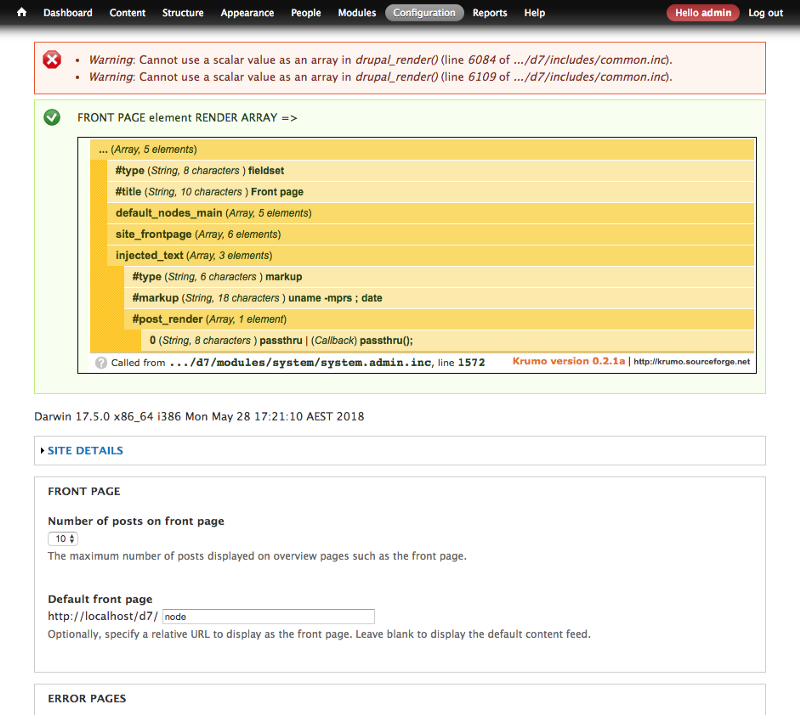 Drupal render array modified before rendering #3